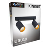 Lampa sufitowa LED ERIS GOLD 2x GU10 regulowana