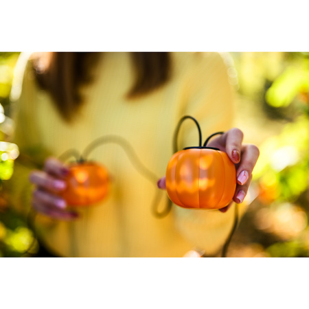 Girlanda Bateryjna 8xLED Ozdobne Dynie 4,45m Lampki Halloween + USB C