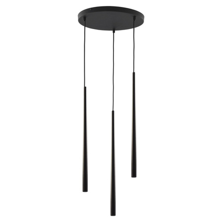 Lampa Sufitowa Wisząca PIANO BLACK Żyrandol Sople Czarna Nowoczesna 3xG9 6413 TK Lighting