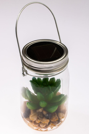 Lampa Ogrodowa LED Solarna Wisząca Słoik Do Ogrodu 13,5 cm VO1925 VOLTENO