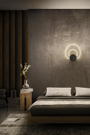 Lampa LED Ścienna Sufitowa Kinkiet Oprawa Natynkowa 12W 960lm CCT Dekoracyjna Szary Helios Wall Ledvance