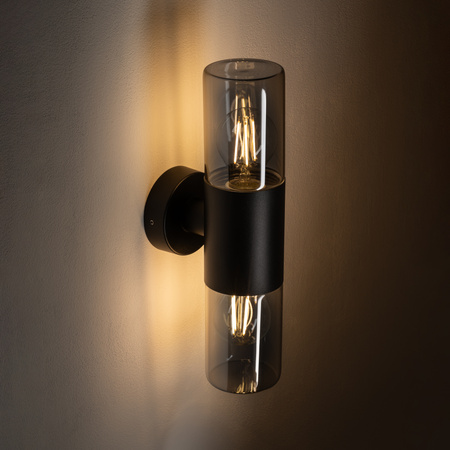 Lampa Ogrodowa Zewnętrzna Kinkiet Elewacyjny Oprawa Natynkowa E27 Czarna Wodoodporna IP44 Nowoczesna IDA 11372 Nowodvorski