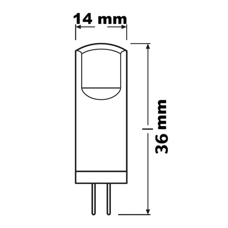 3x Żarówka LED Kapsułka G4 1.8W = 20W 200lm 2700K Ciepła 12V 320° BASE Osram
