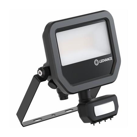 Naświetlacz LED Reflektor Zewnętrzny Lampa 17W 2200lm 3000K IP65 Czarny Z Czujnikiem Ruchu i Zmierzchu Floodlight Ledvance