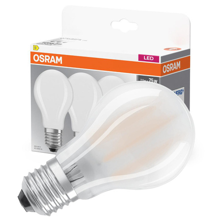 3x Żarówka LED A60 E27 7.5W = 75W 1055lm 2700K Ciepła 300° BASE Osram