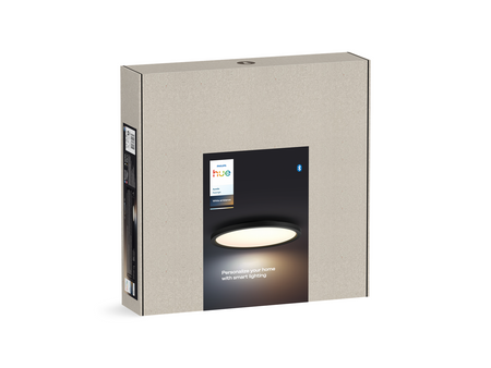 Plafon LED Lampa Sufitowa Natynkowa 21W 2450lm IP20 White Ambiance TW Czarna 39.5cm Inteligentna SMART Zigbee Bluetooth Aurelle Philips HUE