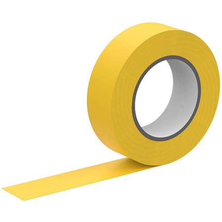 Mocna Taśma Izolacyjna PCV Wodoodporna 19mm x 0,13mm Żółta 20m