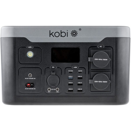 Bank Magazyn Energii Powerbox Przenośna Mobilna Stacja Zasilania 1800W Premium KOBI