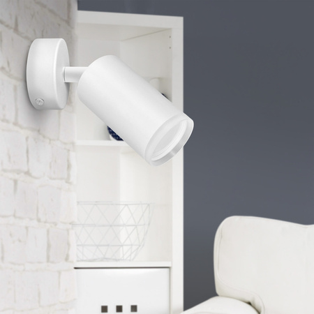 Oprawa Ścienno-Sufitowa Reflektor Punktowy GU10 Biała LONDON Sanico Goldlux