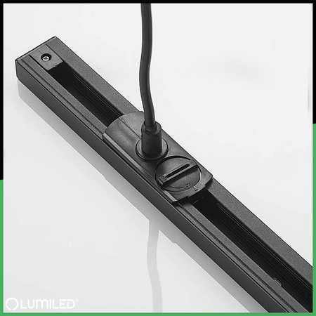 ADAPTER ZASILAJĄCY DO SZYNOPRZEWODÓW BAZA MONTAŻOWA 1F CZARNY LUMILED