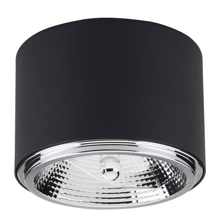 Lampa Sufitowa Oprawa Natynkowa MORIS BLACK Spot Halogenowa Czarna Okrągła ES111 GU10 3366 TK Lighting