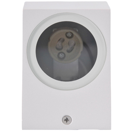 Kinkiet ogrodowy zewnętrzny na LED 1x GU10 BOSTON GOLDLUX (Polux) ALUMINIUM Biały