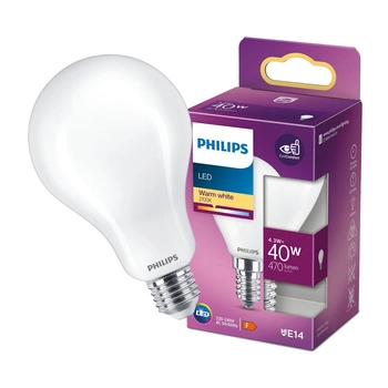 Żarówka LED E14 KULKA 4,3W = 40W 470lm 2700K Ciepła PHILIPS