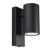 Lampa Ścienna Kinkiet GU10 Tubularna Czarna Nowoczesna Utti Sollux