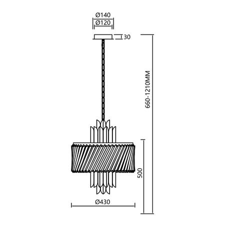 Lampa Sufitowa Żyrandol MARGOT Chrom 6xE14 Milagro