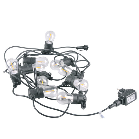 Girlanda Ogrodowa Zewnętrzna Łańcuch Świetlny PARTY F26,2m 10xE27 LED Filament 6W GOLDLUX (Polux)