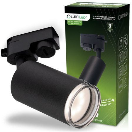 Lampa Sufitowa Szynoprzewód Szyna Spot Reflektor Szynowy GU10 LED ADERO Czarny LUMILED