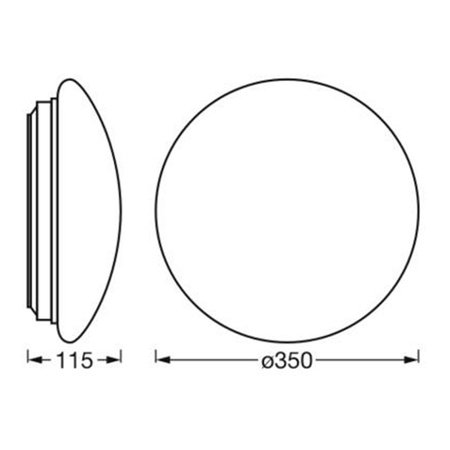 Plafon Lampa Ścienna Sufitowa Kinkiet Oprawa Natynkowa E27 Biały Essentials Ledvance