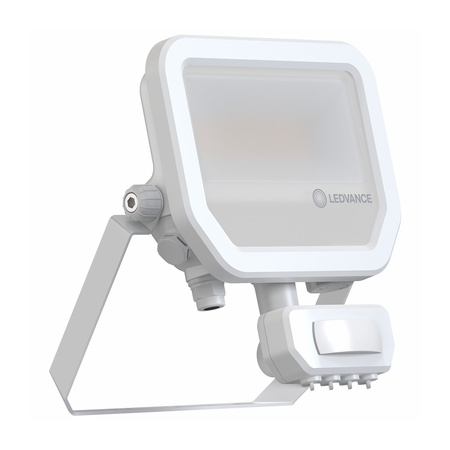 Naświetlacz LED Reflektor Zewnętrzny Lampa 17W 2200lm 3000K IP65 Biały Z Czujnikiem Ruchu i Zmierzchu Floodlight Ledvance