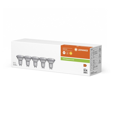 5x Żarówka LED PAR16 GU10 4.3W = 50W 350lm 2700K Ciepła Biała 36° LEDVANCE