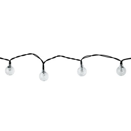 GIRLANDA SOLARNA ogrodowa OZDOBNA Łańcuch Świetlny 30 Kuleczek 2700K ciepła GOLDLUX (Polux)