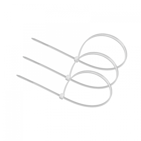 Opaski Zaciskowe Kablowe 2.5x200 mm Białe TRYTYTKI TRYTKI ZIPERKI OK-25200W .MORE 100 szt.