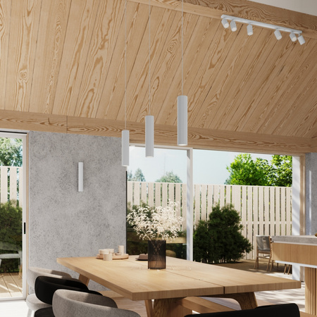 Lampa Ścienna Kinkiet Reflektor Tuba Spot 2x GU10 Biała Karbon Deep Space SL.1647 Sollux