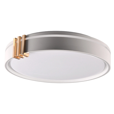 Plafon LED Oprawa Sufitowa 48W 5200lm CCT 120° Biała Szara IP44 Pilot Ściemnialna Arletta Sanico Goldlux