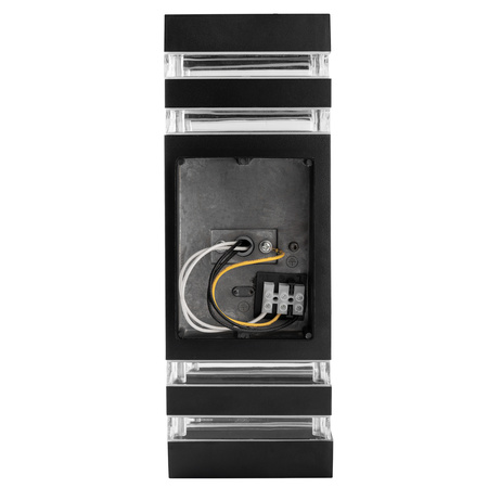 Lampa Ogrodowa Kinkiet Elewacyjny góra dół GU10 Czarny PROTEA LUMILED