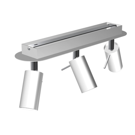 Lampa Sufitowa PRESTON Biała Chrom 3x mini GU10 Milagro