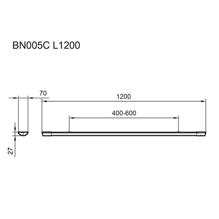Panel LED Oprawa Natynkowa Belka LED 30W 3800lm 3000K Biała Projectline Philips