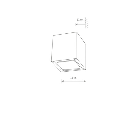 Lampa Ogrodowa Zewnętrzna Kinkiet Elewacyjny Oprawa Natynkowa G9 Grafitowa Wodoodporna IP44 Nowoczesna KHUMBU 4443 Nowodvorski