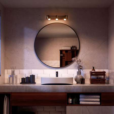 Lampa Sufitowa Reflektor 3x GU10 IP44 Czarna Kosipo Philips