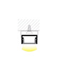 Profil Aluminiowy Anodowany do LED KM35 Srebrny Natynkowy 2m + Przesłona przeźroczysta + Zaślepki