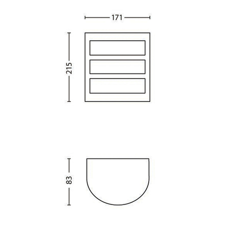 Kinkiet Ogrodowy Lampa Elewacyjna Zewnętrzna LED 3.8W 800lm 2700K z Czujnikiem Ruchu i Zmierzchu Python Ultra Efficient Philips