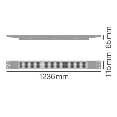 Lampa Oprawa Liniowa Listwa Oświetleniowa 42W 6510lm 4000K Neutralna Ściemnialna Biały Low Bay Flex Ledvance