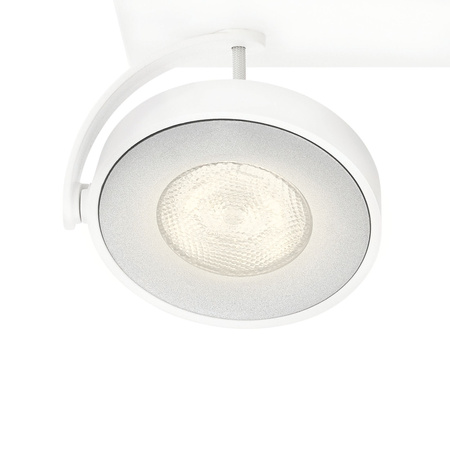 Lampa Sufitowa Reflektor LED 9W 1000lm 2200-2700K Ściemnialna WarmGlow Biała Clockwork Philips