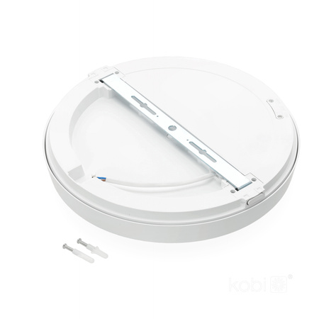 Plafon LED Łazienkowy Sufitowy Natynkowy 24W 2520lm 4000K 120° Biały IP65 Nairos Kobi