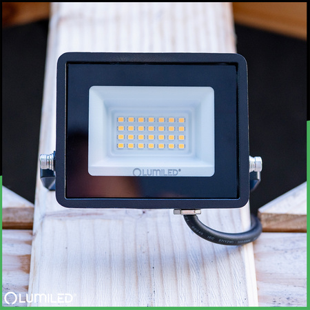 Naświetlacz LED ZUNA2 20W 1800lm 4000K IP65 Czarny LUMILED