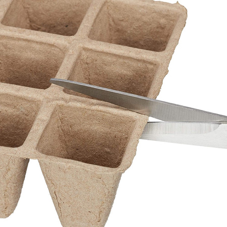 Zestaw 10x Paletka Torfowa 3x4 15,5 x 11,5 cm do Rozsady Wysiewu Pikowania Na Sadzonki Biodegradowalne Kwadrat