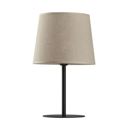 Lampa Stołowa Biurkowa Nocna CHICAGO LINEN Abażur Czarno-Beżowa Loftowa E27 5150 TK Lighting