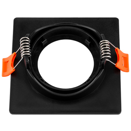 Oprawa Halogenowa Podtynkowa Ruchoma Kwadratowa Czarna GU10 MR16 VENTUS Lumiled