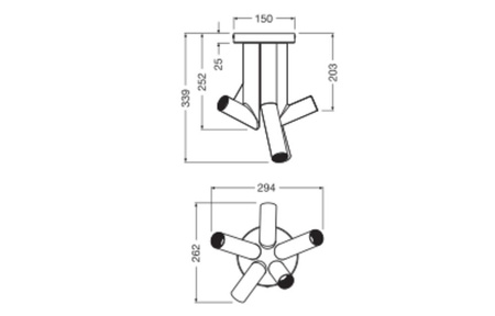 Lampa Sufitowa Dekoracyjna E27 Wielokolorowy Decor Ledvance