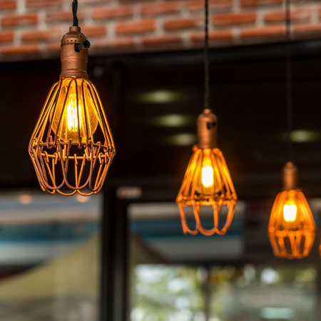 Żarówka LED E27 A60 10W = 74W 1050lm 2200K Ciepła 360° FILAMENT Bursztynowa Videx