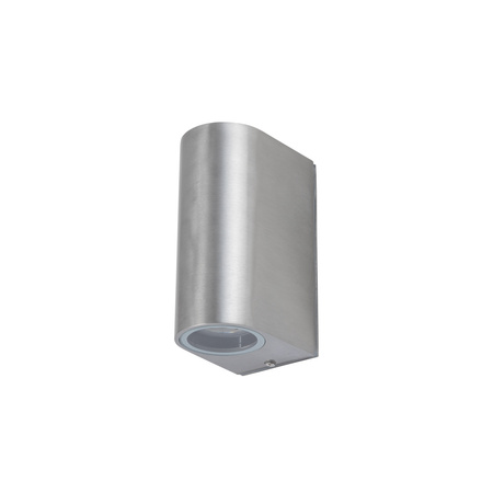 Lampa Ogrodowa Zewnętrzna Kinkiet Elewacyjny Oprawa Natynkowa GU10 Srebrna Wodoodporna IP54 Nowoczesna ARRIS 9515 Nowodvorski