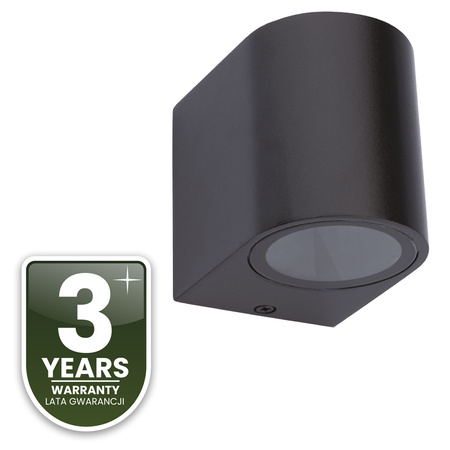 Kinkiet Ogrodowy Elewacyjny Lampa Zewnętrzna GU10 ALLIUM Czarna LUMILED