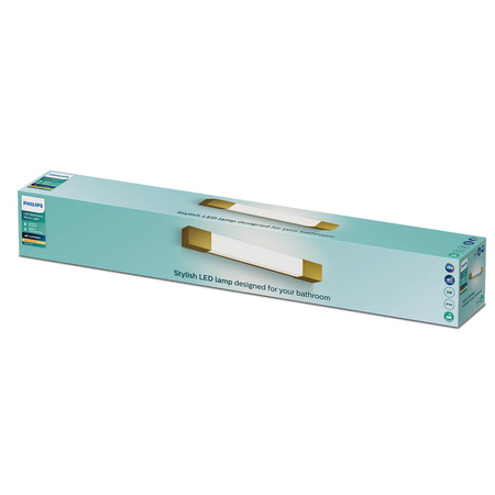 Lampa nad Lustro LED 5W 730lm 2700K 44cm IP44 Miedziany Rover Philips