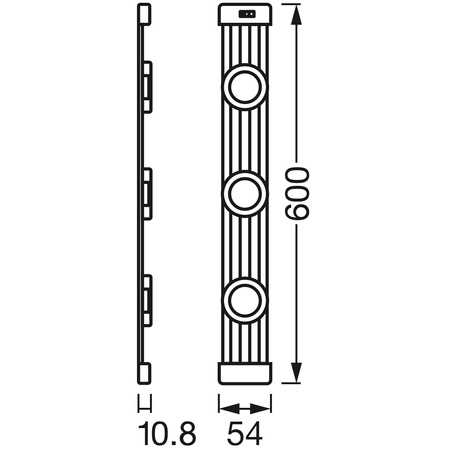 Lampa Oprawa Liniowa Listwa Oświetleniowa 9.5W 600lm 4000K Neutralna Ściemnialna z Czujnikiem Ruchu Biały Linear Ledvance