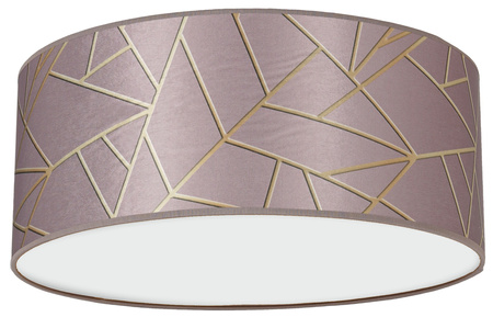 Plafon LED Lampa Sufitowa ZIGGY Różowe Złoto Różowa 2xE27 Ø40cm Milagro