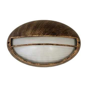 Lampa Ogrodowa Zewnętrzna Kinkiet Elewacyjny LED E27 IP54 Złoty Klasyczny Hektor Rabalux